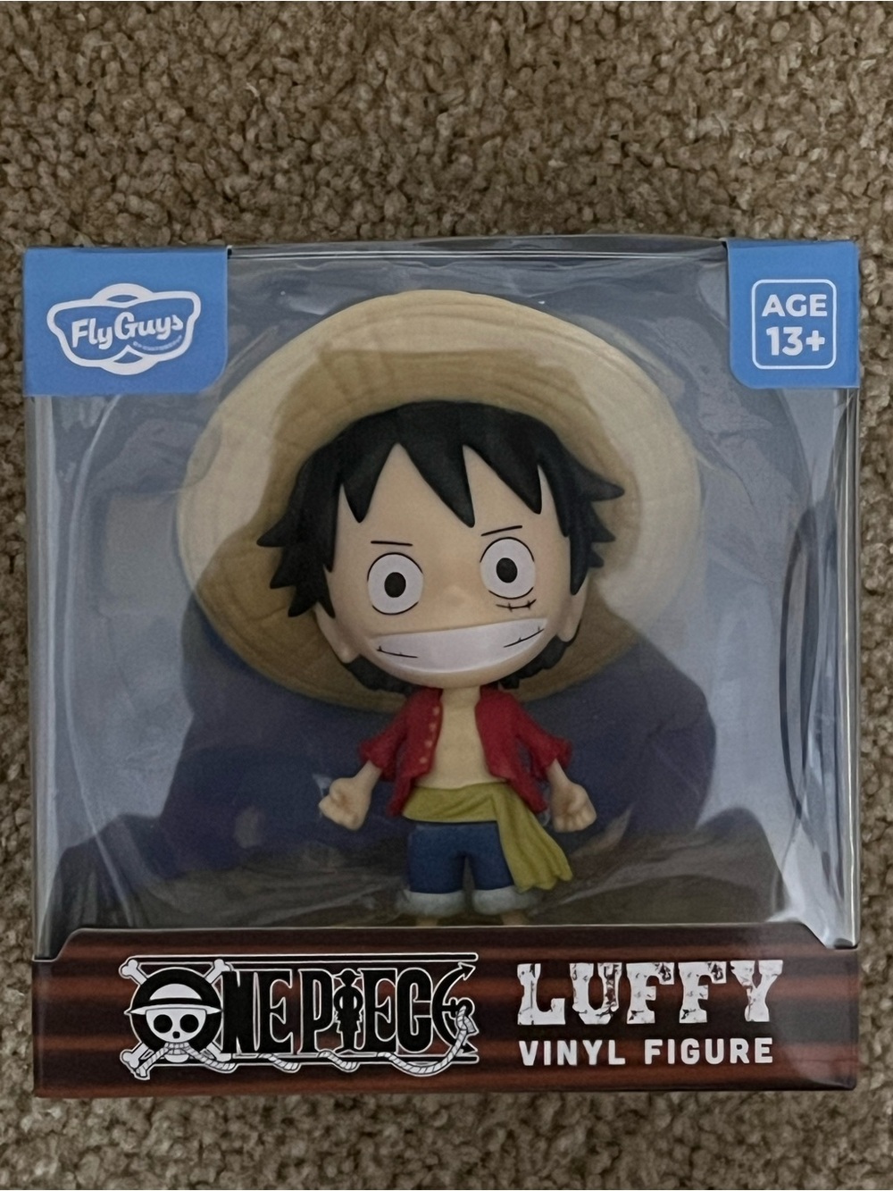 Onepiece Luffy Vinyl Figure - Yellow Hat, Red Jacket, Blue Shorts